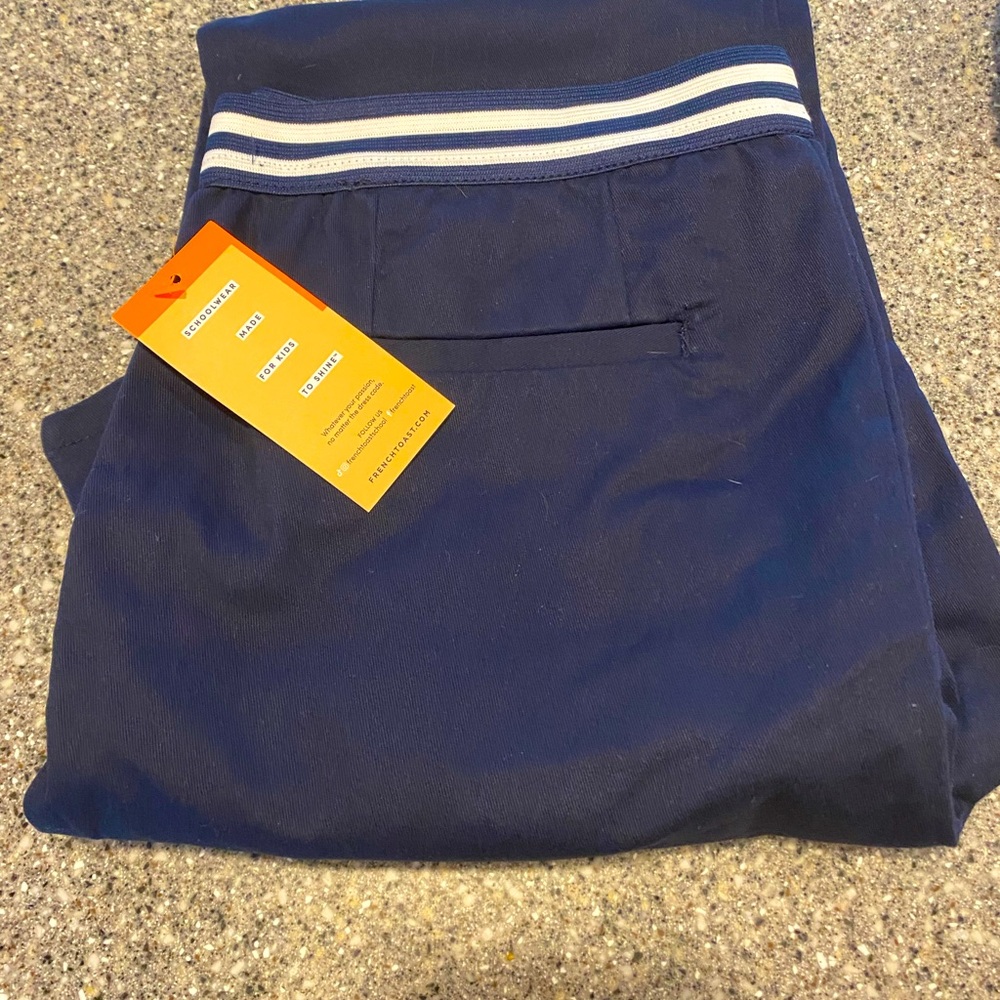 French Toast boys slacks. Navy. Size 18